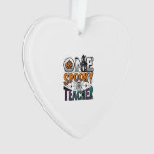 Een griezelige leraar Halloween vector ontwerp_1 Ornament (voorkant)