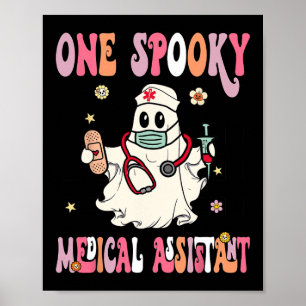 Een griezelige medische assistent Ghost Halloween Poster