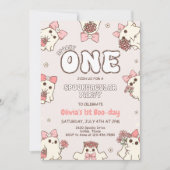 Een griezelige schat Retro Halloween Eerste verjaa Kaart (Voorkant)