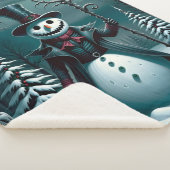 Een griezelige sneeuwpop sherpa deken (3/4)