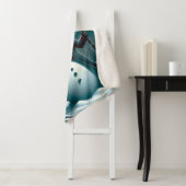 Een griezelige sneeuwpop sherpa deken (In situ)