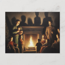 Een griezelige spookachtige kerstgruwel briefkaart