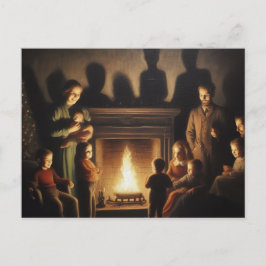 Een griezelige spookachtige kerstgruwel briefkaart