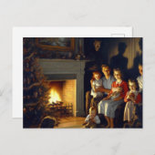 Een griezelige spookachtige kerstgruwel briefkaart (Voorkant / Achterkant)