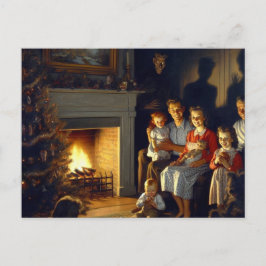 Een griezelige spookachtige kerstgruwel briefkaart