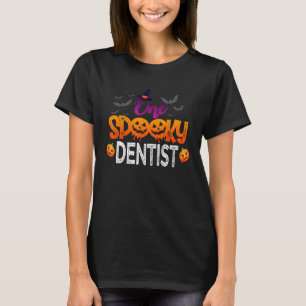 Een griezelige tandarts Halloween kostuum cadeau v T-shirt