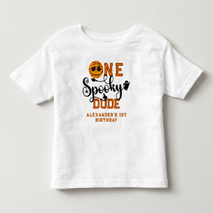 Eén griezelige vent Basketbal Jongens Rad Kids Ver Kinder Shirts