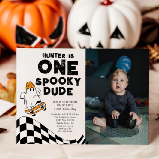 Een griezelige vent foto verjaardag kaart