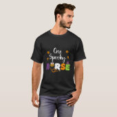 Een griezelige verpleegster pompoen stethoscoop Ha T-shirt (Voorkant volledig)