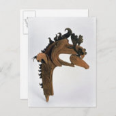 Een griffier met een hert in zijn bek briefkaart (Voorkant / Achterkant)