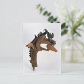 Een griffier met een hert in zijn bek briefkaart (Staand voorkant)