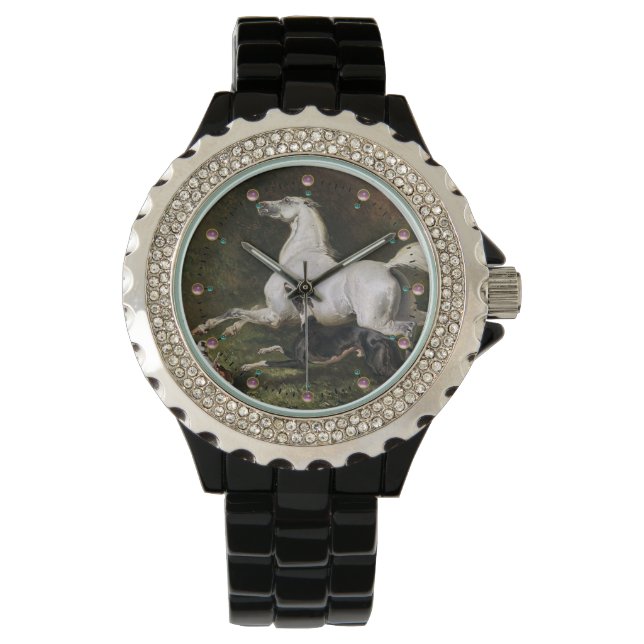 Een grijs Arabisch stroonmetje met honden Horloge (Voorkant)