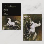 Een grijs Arabisch stroonmetje met honden Visitekaartje (Voorkant / Achterkant)