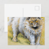 Een grijs Perzisch door Louis Wain Briefkaart (Voorkant / Achterkant)