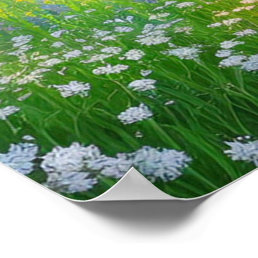 Een grijs veld van de Creek Poster (Hoek)