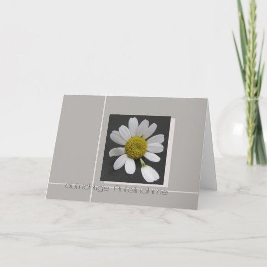 een grijze Duitse sympathiekaart Kaart (Voorkant)