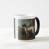 Een grijze gepotte hond magische mok (Voorkant rechts)