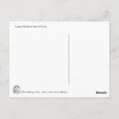 Een grijze Percheron-vogel in Frankrijk Briefkaart (Achterkant)