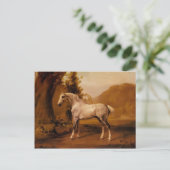 Een grijze steen in een landschap van George Stubb Briefkaart (Staand voorkant)