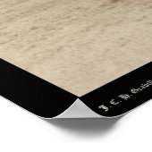 Een grijze wolf in Wyoming 1887 Poster (Hoek)