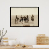 Een grijze wolf in Wyoming 1887 Poster (Keuken)