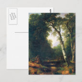 Een gril in de bossen van Asher Brown Durand Briefkaart (Voorkant / Achterkant)