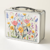 Een grillig bloemendesign, wilde bloemen (Achterkant)