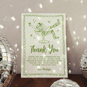 Een grillig klein beetje ouder groen verjaardagsfe bedankkaart