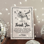 Een grillig klein beetje ouder verjaardagsfeestje bedankkaart