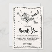 Een grillig klein beetje ouder verjaardagsfeestje bedankkaart (Voorkant)