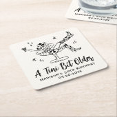 Een grillig klein beetje ouder verjaardagsfeestje kartonnen onderzetters (Schuin)