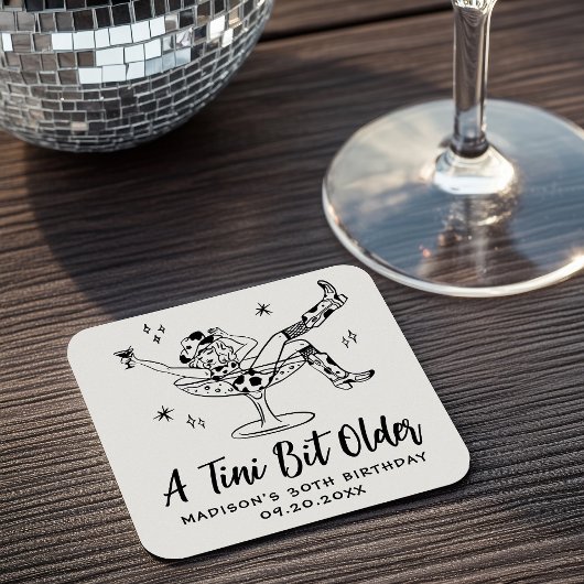 Een grillig klein beetje ouder verjaardagsfeestje kartonnen onderzetters