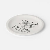 Een grillig klein beetje ouder verjaardagsfeestje papieren bordje (Gekanteld)