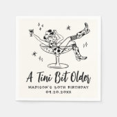 Een grillig klein beetje ouder verjaardagsfeestje servet (Voorkant)