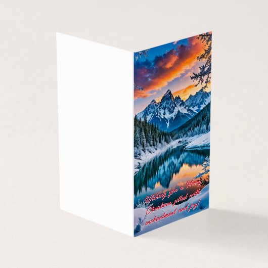 Een grillig winterwonderland kaart (Buitenkant)