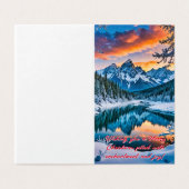 Een grillig winterwonderland kaart (Buitenkant ongevouwen)