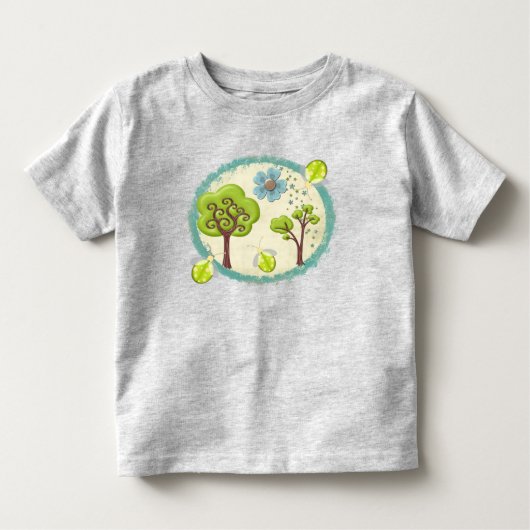 Een grillige dag mixed media kinder shirts (Voorkant)
