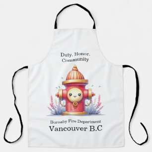 Een grillige hydrant in een levendige tuin schort