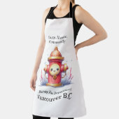 Een grillige hydrant in een levendige tuin schort (Insitu)