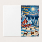 Een grillige kerstkaart kaart (Buitenkant ongevouwen)