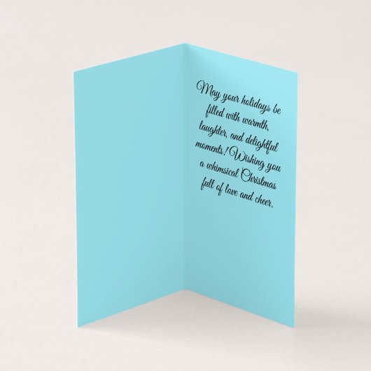 Een grillige kerstkaart kaart (Binnen)