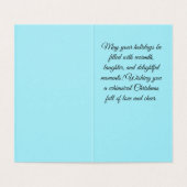 Een grillige kerstkaart kaart (Binnenkant ongevouwen)