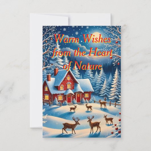 Een grillige kerstkaart kaart (Voorkant)