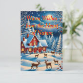 Een grillige kerstkaart kaart (Staand voorkant)