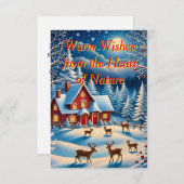 Een grillige kerstkaart kaart (Voorkant / Achterkant)