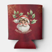 Een grillige steampunk Kerstman Blikjeskoeler (Achterkant)