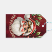 Een grillige steampunk Kerstman Cadeaulabel (Voorkant (Horizontaal))