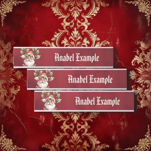 Een grillige steampunk Kerstman Deurbordje