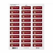 Een grillige steampunk Kerstman Etiket (Full Sheet)