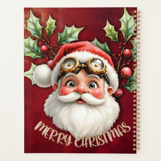 Een grillige steampunk Kerstman Planner (Achterkant)
